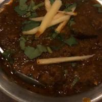 Beef Saag · Beef spinach Indian sauce