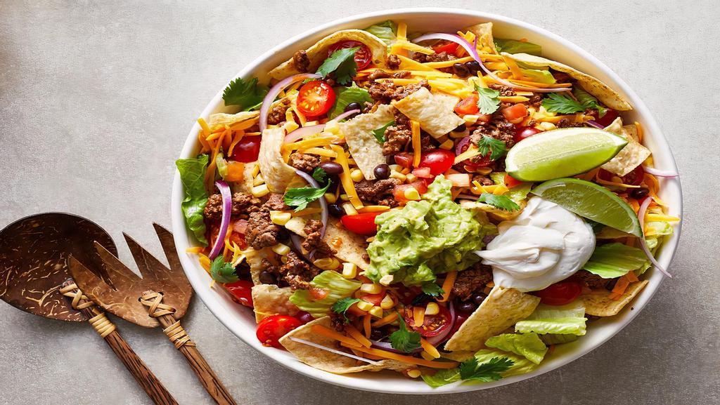 Ft'S Taco Salad · Served with Lettuce, Tomatoe, Sour Cream, Cheese & Guacamole