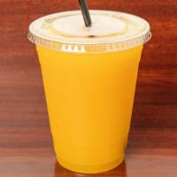 Jugo Natural De & Mango Y Maracuya · Natural Pineapple, Mango and Passion Fruit Juice