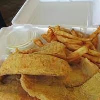 Fried Fish And Fries · 2 PCS TILAPIA AND FRIES