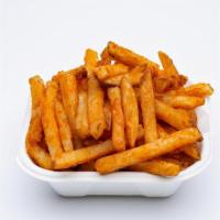 Crispy Fries · Vegan. Seasoned French fries.