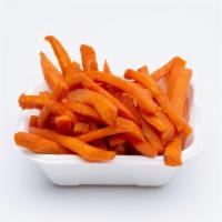 Sweet Potato Fries · Vegan. Crispy sweet potato fries