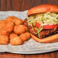 Fried Chicken Sandwich · 9.99/789 Cal. The best fried chicken sandwich ever! Great, big and a little spicy. Served wi...