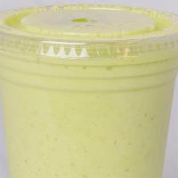 Green Machine · Spinach, protein blend, banana, low-fat milk.