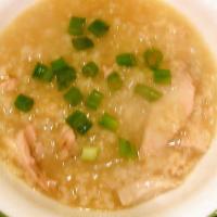 Chicken With Rice Soup · With crunchy noodle.
