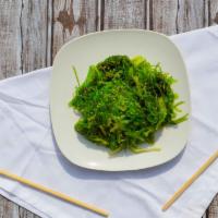 Seaweed Salad · Crispy seaweed, sesame seeds, and cucumber.