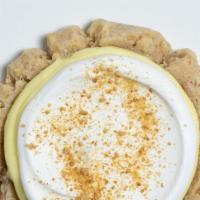 Banana Cream · Graham sugar cookie with banana frosting and whipped cream.