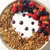 Granola Bowl · Yuzu yogurt, macerated fruits, house granola. Add chia for additional price. Please inform u...