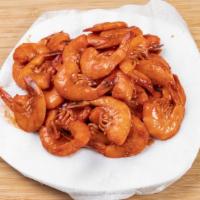 Wild Garlic Shrimp · 1 lb. Easy-to-peel wild caught shrimp. Garlic butter, cajun seasoning,
