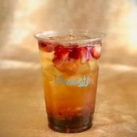 Marvelous Teas  (Non-Dairy) · Brewed Organic tea infused with Real fruit topped with Popping Boba or Jelly