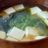 Miso Soup · wakame, tofu, scallions.