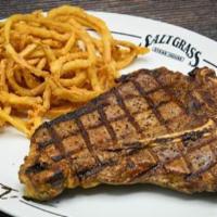 T-Bone · 17 oz. Served with a side & your choice of dinner Caesar salad, dinner salad (with a choice ...
