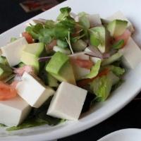 Tofu Salad · mixed greens topped with soft tofu and served with sesame dressing