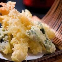Shrimp Tempura · lightly battered and fried shrimp with assorted vegetables served with 