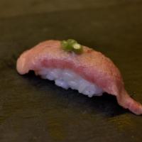 Wagyu Nigiri · on top of sushi rice