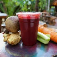 Fresh Cold Pressed Juice · Pressed to order, this is a 16oz bucket of health. Choose the ingredients that you want incl...