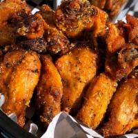 10Pc Wings  Basket  · 10pc Wingettes w/Choice of hot sauce, mild sauce, medium sauce, BBQ sauce, lemon pepper sauc...