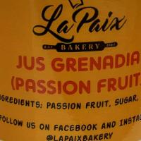 Jus Grenadia / Passion Fruit Juice  · Passion Fruit Juice (sweetened)