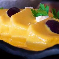 Papa A La Huancaina · Broilled Potatoes in Cheese Sauce