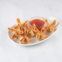Cream Cheese Wontons · Handcrafted, crispy wontons filled with Jonah crab, cream cheese, red bell peppers and scall...