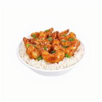 Crispy Firecracker Shrimp · Spicy - Crispy Shrimp tossed in a sweet sauce that has just the right kick, garnished with g...