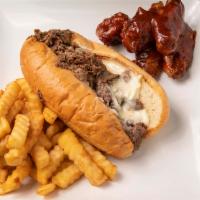 Philly Steak Combo (5 Wings) · Add Philly meat for an additional charge.