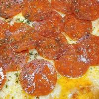 Pepperoni · Tomato sauce, mozzarella cheese, pepperoni.
