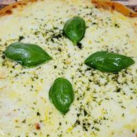 Margherita · Tomato sauce, fresh mozzarella, basil.