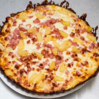 Hawaiian Pizza · Only premium ingredients. fresh & tasty. pieces of bacon.
