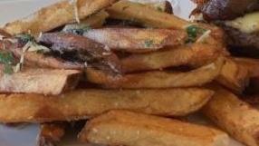 Crispy House Fries With Garlic-Herb  Salt · Crispy House Fries with Chipotle-Herb Salt