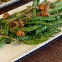 Tempura  Green  Beans  · Baby Kale, Red Curry Yogurt.. Dairy_free, vegan, nut_free.