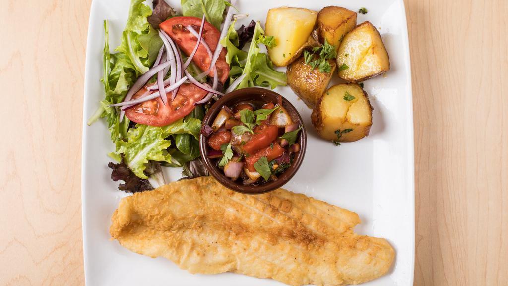 Meal Ten · Fried fish with your choice of two sides.