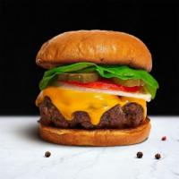 Cheesy Cheer Burger · American beef patty and topped with melted American cheese, mayo, ketchup, mustard, lettuce,...