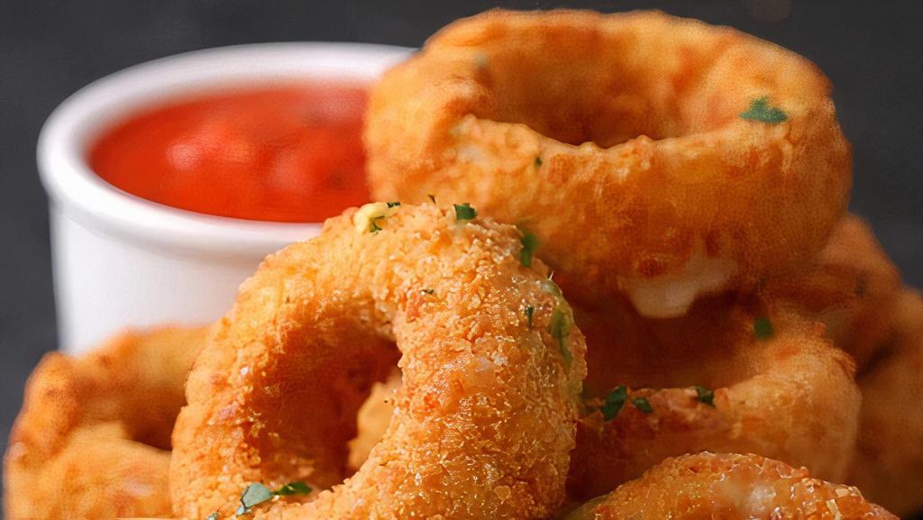 Onion Rings · With ranch dressing.