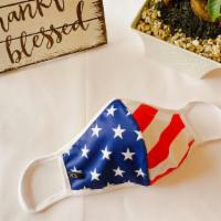 American Flag Washable Face Mask · Washable facemask! 
Inside: Cotton
Outside: Polyester 
The most comfortable face mask on the...