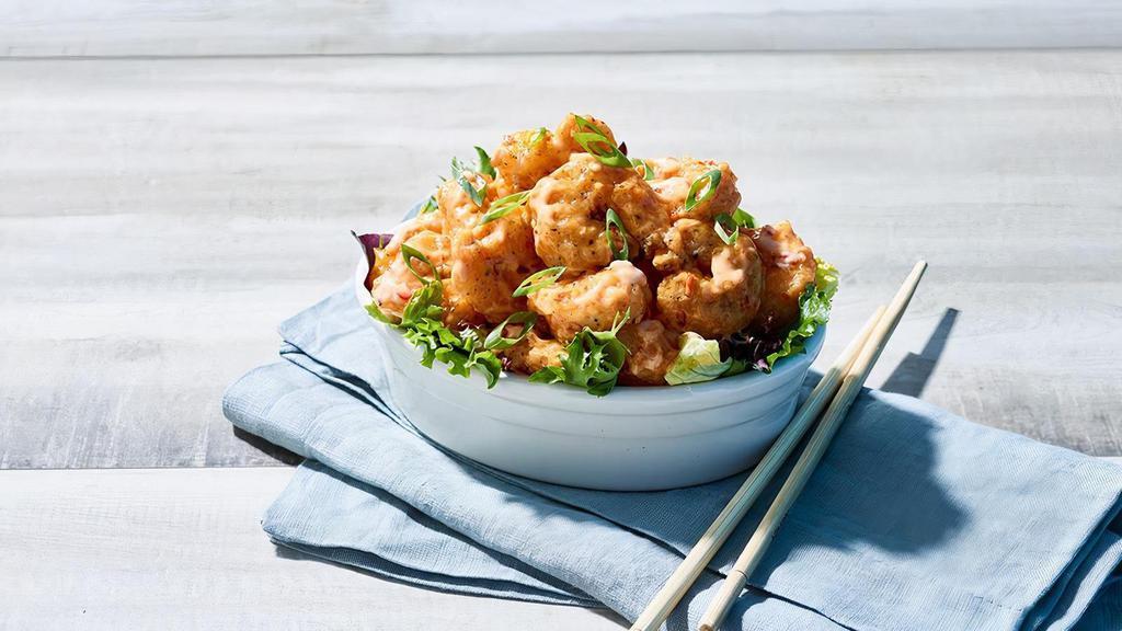 Bang Bang Shrimp · crispy shrimp, tossed in our signature creamy, spicy sauce (790 cal)