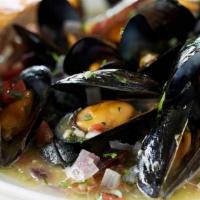  Mussels Josephine® · Tomatoes, red onion, garlic, basil and lemon wine sauce