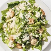 Entrée Large Caesar Salad · Crisp romaine lettuce tossed with our Caesar dressing, garlic croutons, and Parmesan cheese....