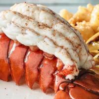 Cold Water Lobster Tails · Two 5-6 oz lobster tail, seasoned and steamed, served with drawn butter