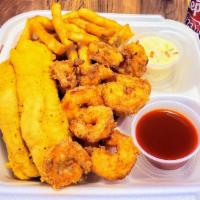 1 Catfish Fillet & 10 Pc Shrimps · 