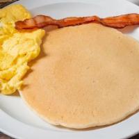 Breakfast Combos · Pancakes, eggs, bacon, or sausage.