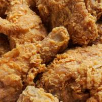 Fried Chicken · Crispy and juicy deep fried chicken seasoned  to perfection.