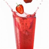 Strawberry Juice · fresh strawberries blended with filtered water and organic agave (16.90 FL OZ | 500 ML)
