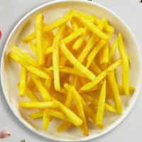 Crispy Fries · Idaho potato fries cooked until golden brown and garnished with salt.