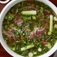 Pho Tai · Vietnamese noodle soup with filet steak. Vietnamese Pho broth takes over 15 hrs of cook time...