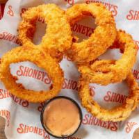 Shoney’S Signature Onion Rings · 570 Cal. A jumbo order of our fresh, hand-cut and hand-breaded onion rings.