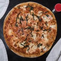 Margherita Pie · 6 Slices. Tomato sauce, mozzarella di bufala & Wisconsin mozzarella with fresh locally grown...