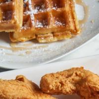 Chicken & Waffles · fried chicken and waffles