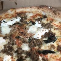 Lasagna Pizza · Meatball, ricotta, Romano.