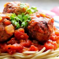 Plant Based Meatballs With Fresh Marinara Sauce · (3) Plant Based Meatballs , Spaghetti Pasta,   Fresh Marinara Sauce, garlic.


Includes (1) ...
